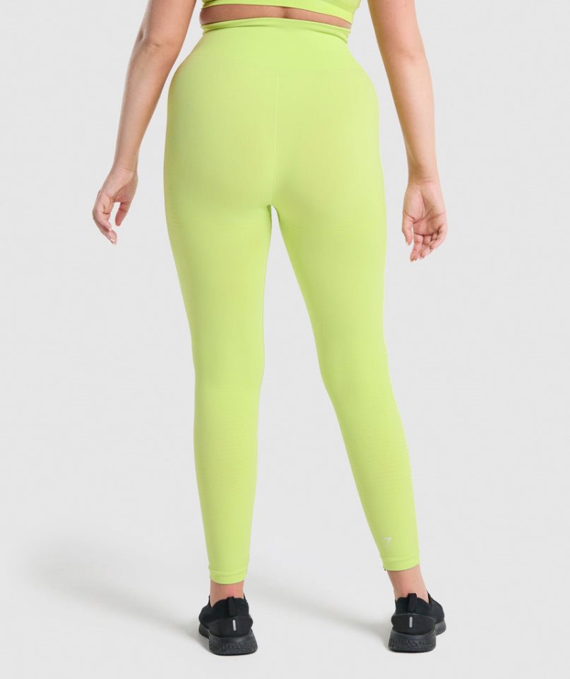 Women's Gymshark Vital Seamless 2.0 Leggings Yellow | CA 65N3A1